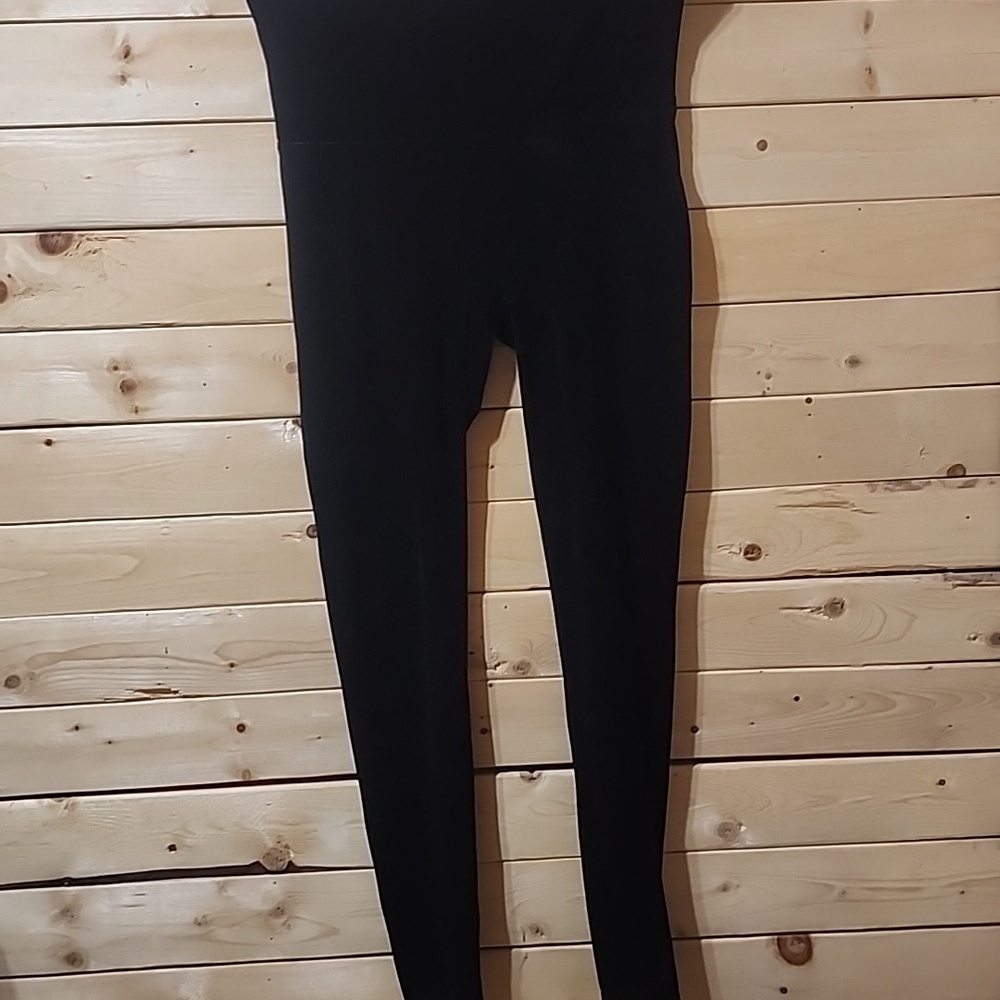 Spanx Velvet Leggings Very Black Size XL NWOT